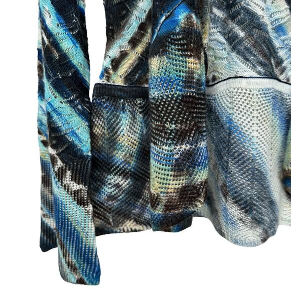 Alberto Makali Women’s Cardigan - Size PS - Gorgeous Mixed Blue Pattern - Picture 5 of 7